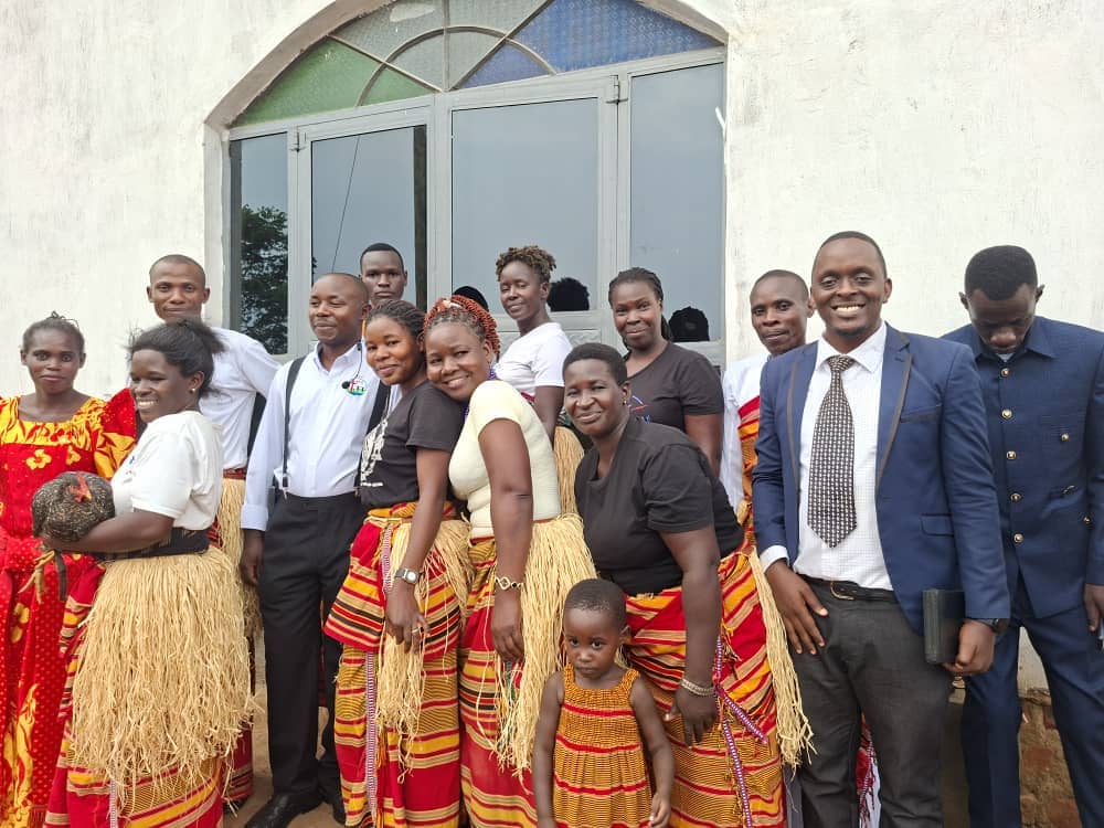 Church members in cultural dress